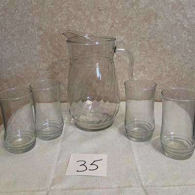 Pitcher and Glasses