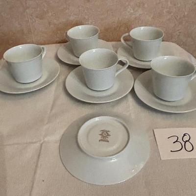 Noritake Snowville China Cups and Saucers