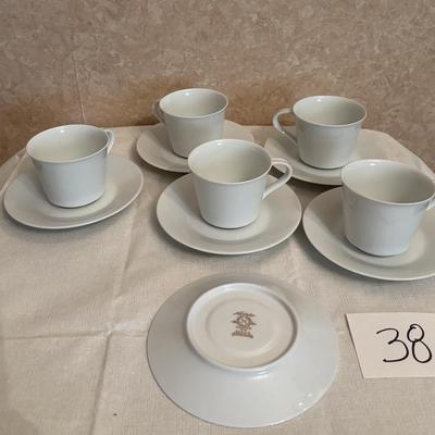 Noritake Snowville China Cups and Saucers