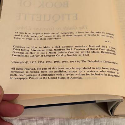 Etiquette Book