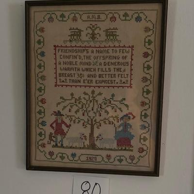 Vintage Embroidery Saying