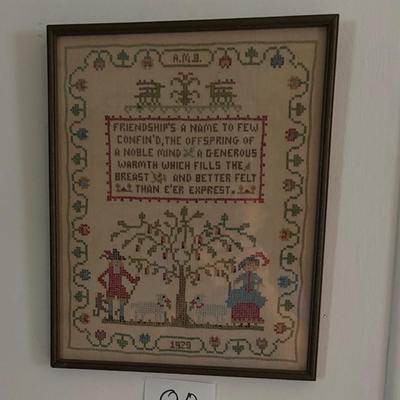 Vintage Embroidery Saying