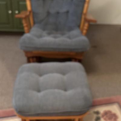 Glider and Foot Stool