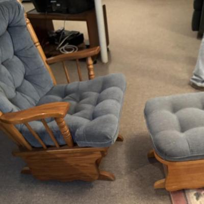 Glider and Foot Stool