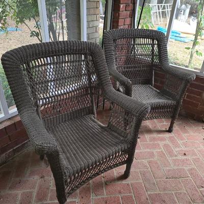 Wicker chairs