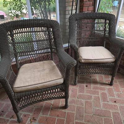 Wicker chairs
