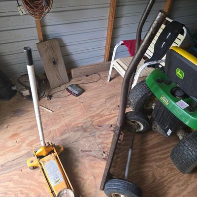 Cart and floor jack
