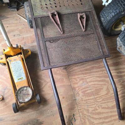Cart and floor jack