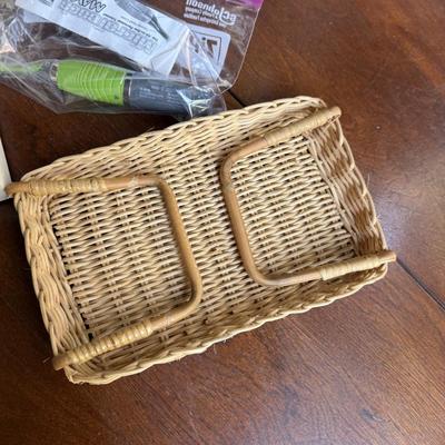 Sale Photo Thumbnail #110: This slot has a cute jewelry box in it. Folding handle basket, A storage box, A picture frame a lighted up mirror.
