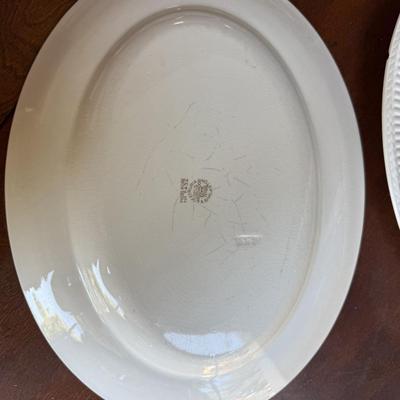 Sale Photo Thumbnail #113: This is for tea, cups and saucers and platters and plates. It is Wedgewood. please look at the pictures for any chips or cracks.