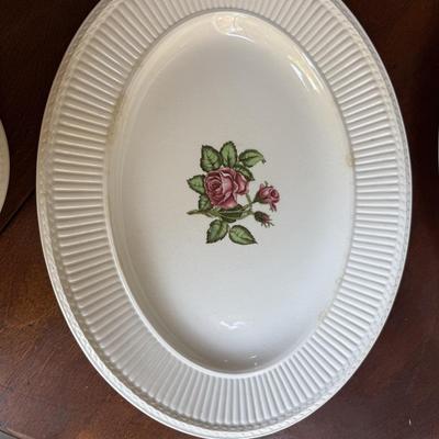 Sale Photo Thumbnail #112: This is for tea, cups and saucers and platters and plates. It is Wedgewood. please look at the pictures for any chips or cracks.