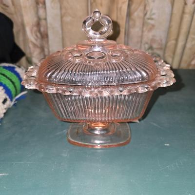 Pink Depression glass