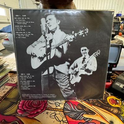 Sale Photo Thumbnail #197: Elvis Presley Dorsey Shows LP, a compilation of Elvis Presley's performances on the Dorsey Brothers' "Stage Show" in 1956. 
Here's more information about this album:
Content: The album features live recordings from Elvis's early television appearances on 