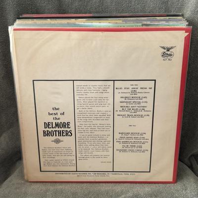 Sale Photo Thumbnail #532: "The Best of The Delmore Brothers". 
Album Details:
Artist: The Delmore Brothers, an American country music duo, consisting of Alton and Rabon Delmore.
Genre: Country, with a "hillbilly boogie" style that blended blues and boogie with traditional country 