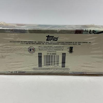 Lot 35: Topps 1998 Baseball Complete Sets 1 & 2 – Factory Sealed! MLB Stars, Rookies & Legends