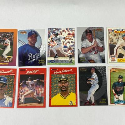 Lot 39: Vintage MLB Baseball Card Lot – Hall of Famers, Rookies, and 90s Stars – McGwire, Carter, Trammell & More