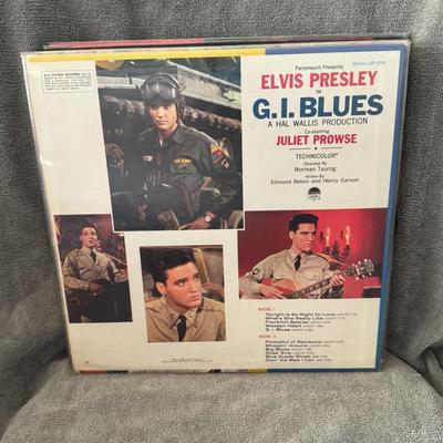 Sale Photo Thumbnail #217: Elvis Presley's G.I. Blues, an original soundtrack recording released by RCA Victor. 
Here are some details about the album:
Release Information: G.I. Blues is the third soundtrack album and seventh overall album by Elvis Presley. It was released by RCA V