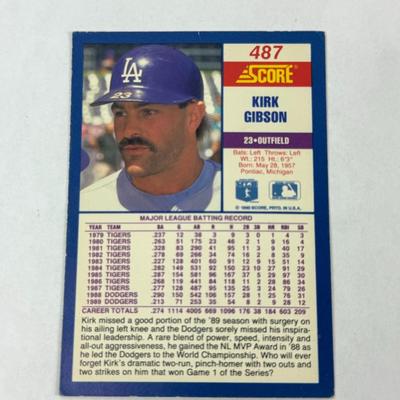 Lot 41: Vintage MLB Baseball Card Lot – 10 Card Collection Featuring Mark Grace, Harold Reynolds, Kirk Gibson & More