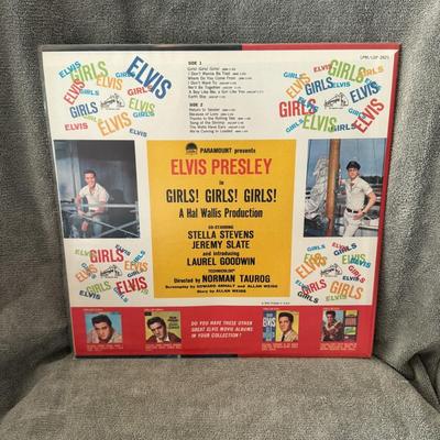 Sale Photo Thumbnail #2: Elvis Presley's Girls! Girls! Girls!. 
Here's some information about this album:
Album Type and Release: It is the soundtrack album for the 1962 film of the same name starring Elvis Presley, released by RCA Victor Records in November 1962.
Catalog Number: