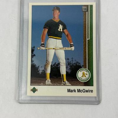 Lot 43: MLB Baseball Card Lot – Stars & MVPs Featuring Mark McGwire, John Smoltz, Kevin Mitchell, Magglio Ordóñez & More – Mixed...
