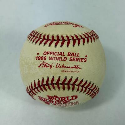 Lot 44: Mookie Wilson & Bill Buckner Signed Baseball – Dual Autograph from 1986 World Series Legends