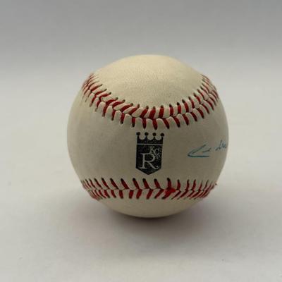 Lot 46: Vintage Kansas City Royals Multi-Signed Baseball Featuring GM Cedric Tallis & Era Legends