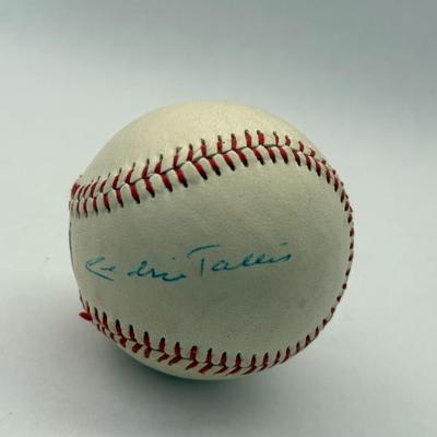 Lot 46: Vintage Kansas City Royals Multi-Signed Baseball Featuring GM Cedric Tallis & Era Legends