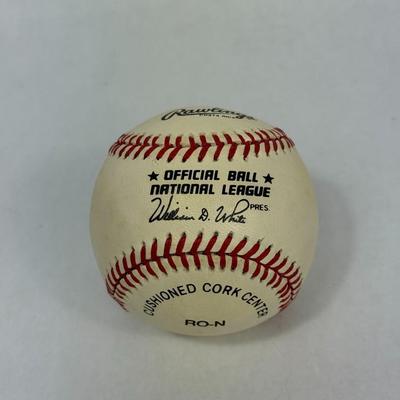 Lot 50: Howard Johnson Autographed Baseball – Rare Collectible MLB Memorabilia