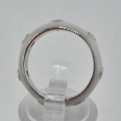 Lot 53: 925 Silver Rings and Earring Set / 19g / Sizes 5.5 & 6