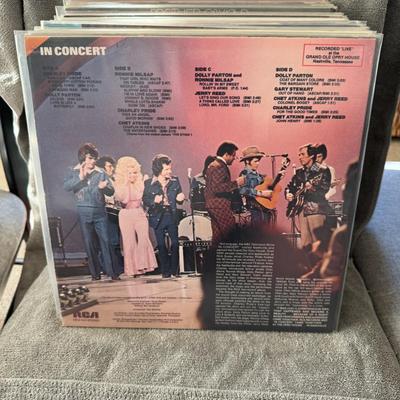 Sale Photo Thumbnail #540: "In Concert with Host Charley Pride", a two-record set released by RCA Victor in 1975. 
Key Information about the Album:
Host: Charley Pride.
Featured Artists: In addition to Charley Pride, the album features live performances by Chet Atkins, Ronnie Milsa