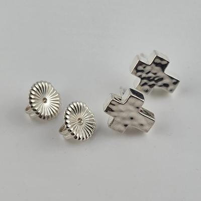 Lot 55: Silver 925 Earrings and Rings / 22g / Sizes 6