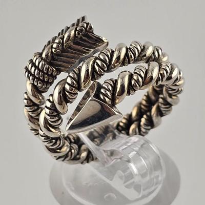 Lot 55: Silver 925 Earrings and Rings / 22g / Sizes 6