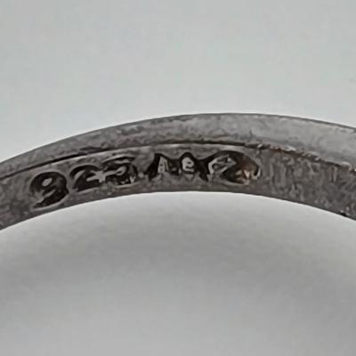 Lot 55: Silver 925 Earrings and Rings / 22g / Sizes 6
