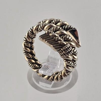 Lot 55: Silver 925 Earrings and Rings / 22g / Sizes 6