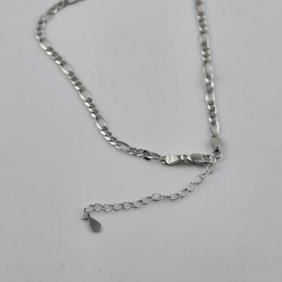 Lot 57: 925 Silver Necklace & Silver Link Anklet / 4g