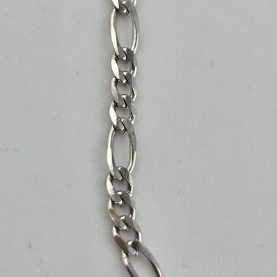 Lot 57: 925 Silver Necklace & Silver Link Anklet / 4g