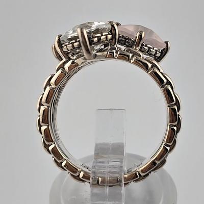 Lot 58: (3) 925 Silver Rings with Stones / 1 Fashion Ring / 21g