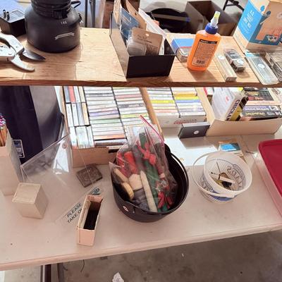 Sale Photo Thumbnail #100: - Tables & shelving stays. 

NO CHERRY PICKING or taking ONLY the items you want and leaving the rest! Please arrive with enough time to load. Bring boxes/any tools to assemble /dolly/people to help load/etc.
- Questions? Call Mike at (918)759-7591 or ema
