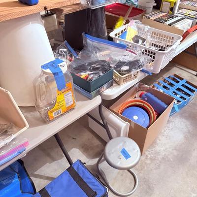 Sale Photo Thumbnail #106: - Tables & shelving stays. 

NO CHERRY PICKING or taking ONLY the items you want and leaving the rest! Please arrive with enough time to load. Bring boxes/any tools to assemble /dolly/people to help load/etc.
- Questions? Call Mike at (918)759-7591 or ema
