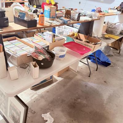 Sale Photo Thumbnail #99: - Tables & shelving stays. 

NO CHERRY PICKING or taking ONLY the items you want and leaving the rest! Please arrive with enough time to load. Bring boxes/any tools to assemble /dolly/people to help load/etc.
- Questions? Call Mike at (918)759-7591 or ema