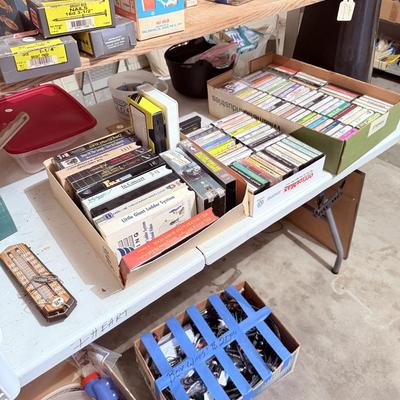 Sale Photo Thumbnail #107: - Tables & shelving stays. 

NO CHERRY PICKING or taking ONLY the items you want and leaving the rest! Please arrive with enough time to load. Bring boxes/any tools to assemble /dolly/people to help load/etc.
- Questions? Call Mike at (918)759-7591 or ema