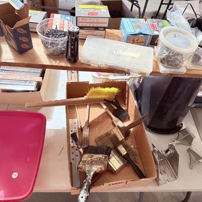 Sale Photo Thumbnail #101: - Tables & shelving stays. 

NO CHERRY PICKING or taking ONLY the items you want and leaving the rest! Please arrive with enough time to load. Bring boxes/any tools to assemble /dolly/people to help load/etc.
- Questions? Call Mike at (918)759-7591 or ema