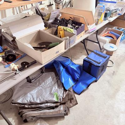 Sale Photo Thumbnail #105: - Tables & shelving stays. 

NO CHERRY PICKING or taking ONLY the items you want and leaving the rest! Please arrive with enough time to load. Bring boxes/any tools to assemble /dolly/people to help load/etc.
- Questions? Call Mike at (918)759-7591 or ema