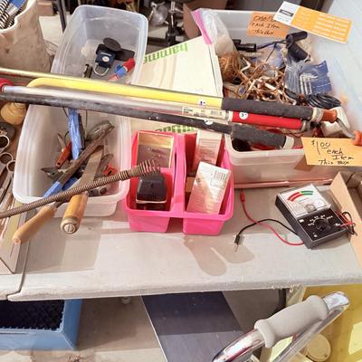 Sale Photo Thumbnail #113: - Tables and shelving are not included. 

NO CHERRY PICKING or taking ONLY the items you want and leaving the rest! Please arrive with enough time to load. Bring boxes/any tools to assemble /dolly/people to help load/etc.
- Questions? Call Mike at (918)75