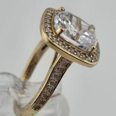 Lot 59: 925 Silver Rings w/ CZ Stones / 8g / Size 6