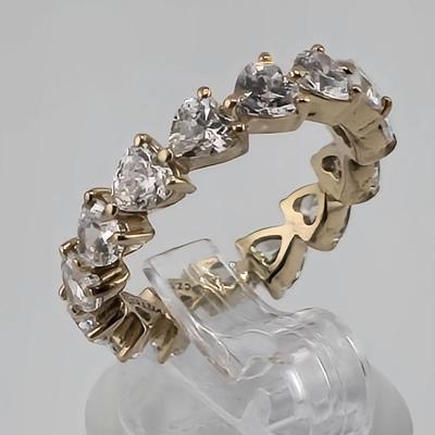 Lot 59: 925 Silver Rings w/ CZ Stones / 8g / Size 6