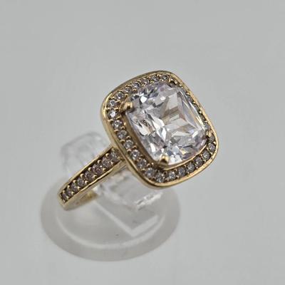 Lot 59: 925 Silver Rings w/ CZ Stones / 8g / Size 6