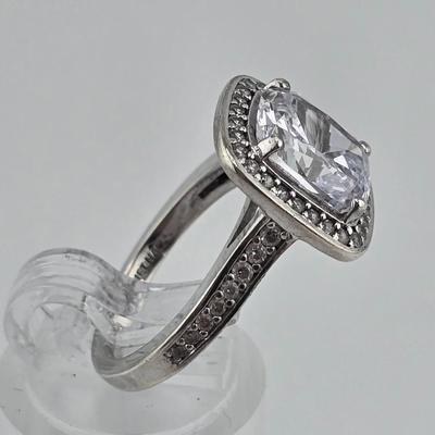 Lot 60: 925 Silver Rings w/ CZ Stones / 16g