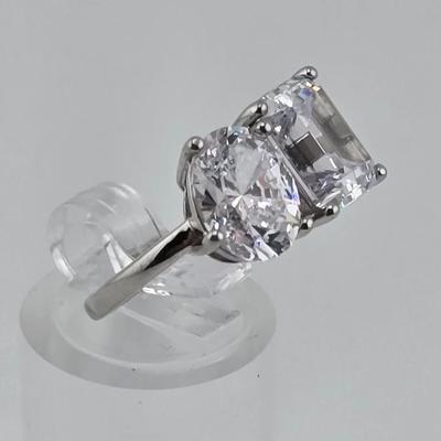 Lot 60: 925 Silver Rings w/ CZ Stones / 16g