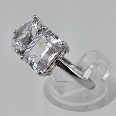 Lot 60: 925 Silver Rings w/ CZ Stones / 16g